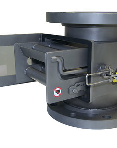 Magnetic grate separator in housing MSS-MC