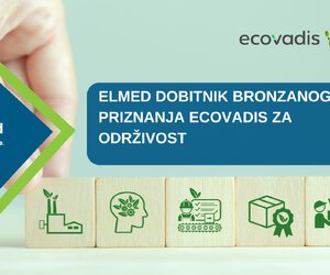Elmed dobitnik Bronzanog priznanja EcoVadis za održivost!